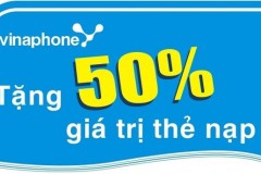 VinaPhone khuyến mãi 50% thẻ nạp ngày 11/11 trên toàn quốc