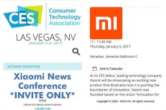 Xiaomi công bố sẽ tham dự và triển khai sản phẩm mới tại CES 2017