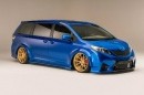 Toyota Sienna minivan độ bánh vàng sang như chuyên cơ