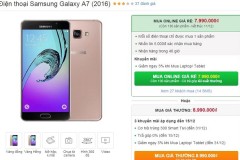 Bộ đôi Galaxy A7, Galaxy J7 2016 vừa được giảm giá cả triệu đồng