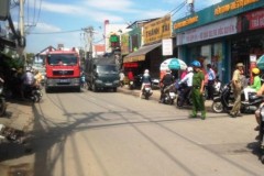 Va chạm với xe cứu hỏa, người đi xe máy tử vong