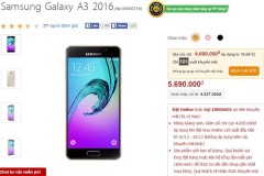 Galaxy A3 2016 giảm giá sốc chưa từng có, mua nhanh kẻo hết
