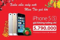 Giảm giá iPhone 5s cực shock, giá không tưởng tại Viettel Store