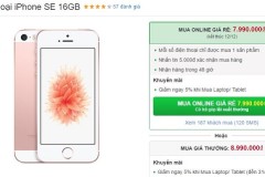 iPhone SE giá chính hãng giảm kịch sàn gần bằng iPhone 5S
