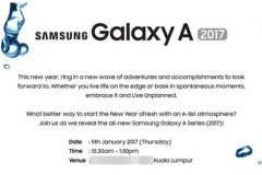Samsung đã xác nhận ngày ra mắt Galaxy A 2017