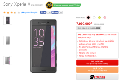 Sony Xperia X giảm giá “kịch sàn”, lên đến gần 50% so với thời điểm ra mắt