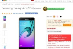 Samsung Galaxy A7 (2016) giảm giá hơn 1 triệu khi mua online, mời đặt mua ngay!
