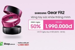 Samsung Gear Fit 2 giảm giá sốc 50%, còn 2 triệu đồng tại FPT Shop