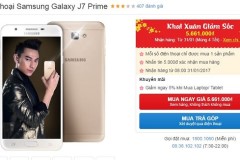 Galaxy J7 Prime bất ngờ giảm giá mạnh đón chào năm mới