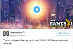 Overwatch có hơn 25 triệu người chơi