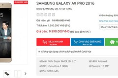 “Siêu phẩm” Galaxy A9 Pro RAM 4GB, pin 5000mAh tiếp tục giảm giá hàng triệu đồng