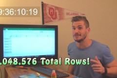 Bạn biết để kéo đến tận đáy của Excel sẽ mất bao lâu? Gần 10 tiếng đấy