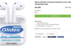 Cất giấu sạc tai nghe AirPods bằng sticker vui nhộn