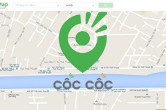 Cách tìm trạm xăng gần nhất bằng Cốc Cốc Map