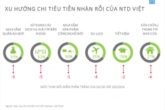 Chỉ số niềm tin người tiêu dùng Việt tăng trưởng mạnh mẽ trong quý cuối năm 2016