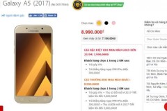 Galaxy A5 2017 camera 16/16MP sang chảnh, hỗ trợ chống nước giảm giá mạnh mẽ