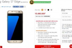 Galaxy S7 Edge màn hình cong cuốn hút giảm giá kịch sàn