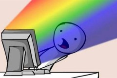 Cách "thả" biểu tượng cầu vồng trên Facebook