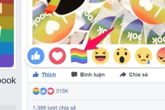 Biểu tượng "cầu vồng" - Biểu tượng cảm xúc mới trên Facebook nhân tháng LGBT