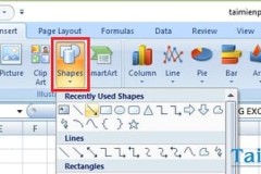 Cách viết ghi chú mũi tên trong Excel