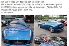 Đại gia Sài Gòn chào bán Ferrari California sang trọng