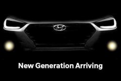 Hyundai Verna 2017 phiên bản Ấn Độ tung teaser tiết lộ thiết kế phía trước