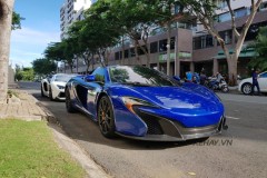 Cường Đô la lái siêu xe McLaren 650S Spider màu Aurora Blue nổi tiếng của Minh Nhựa