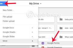 Cách tạo biểu mẫu Google Form trên Google Drive
