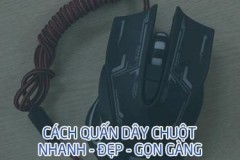 Cách quấn dây chuột máy tính đẹp, gọn gàng
