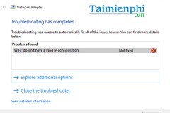 Cách sửa lỗi "Ethernet doesn’t have a valid IP configuration" trên Windows