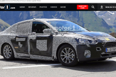 "Chạm mặt" Ford Focus sedan mới đang chạy thử nghiệm