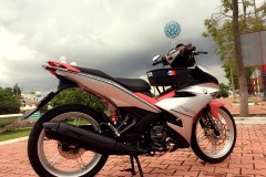 Exciter 150cc phá cách với dàn tem nhôm xước đột phá