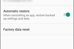 Khôi phục cài đặt và dữ liệu trên Android với Google Backup