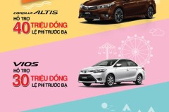 Mua Toyota Vios nhận ngay hỗ trợ lệ phí trước bạ 30 triệu đồng