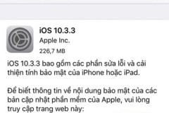 Apple bất ngờ tung ra bản cập nhật 10.3.3 bảo mật và tiết kiệm pin hơn