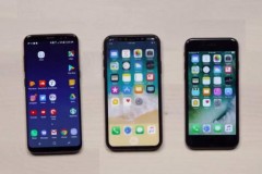iPhone 8 xuất hiện đời thực bên cạnh Galaxy S8, iPhone 7