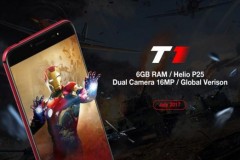 Ulefone T1: thiết kế đẹp, camera kép, 6 GB RAM chạy Android 7 sẵn sàng ra mắt