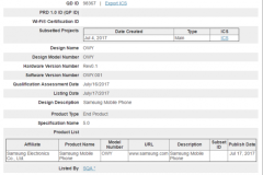 Xuất hiện smartphone mới của Samsung trang bị chuẩn Bluetooth 5.0 như S8