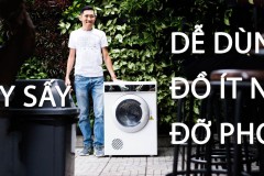 Trên tay máy sấy Electrolux: Có chức năng sấy nhanh, ít nhăn áo quần