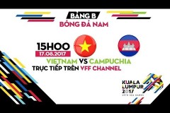 Link Youtube U22 Việt Nam vs U22 Campuchia ngày 17/8