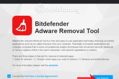 Cách dùng Bitdefender Adware Removal Tool gỡ phần mềm quảng cáo trên Windows