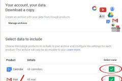 Cách lưu dữ liệu Gmail vào máy tính
