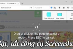 Cách bật, tắt công cụ Screenshot trên trình duyệt Firefox