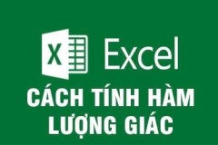 Cách tính các hàm số lượng giác trong Excel, RADIANS, DEGREES, COS