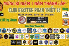 Club Exciter Phan Thiết 86 mừng kỉ niệm I năm thành lập