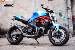 Ducati Monster 821 độ nổi bật cùng xanh tươi mát Atlantis Blue