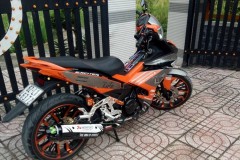 Exciter 150 độ kiểng nhẹ nhàng của biker Long An