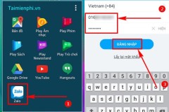 Hướng dẫn đổi mật khẩu Zalo trên Android, Samsung S8, Oppo F1s