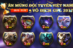 Khuyến mãi ăn mừng đội tuyển Việt Nam vô địch GPL Mùa Hè 2017 từ 28 – 31/8