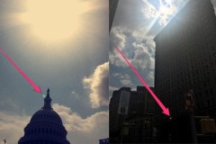 Lưỡi liềm xanh bí ẩn trong ảnh chụp nhật thực